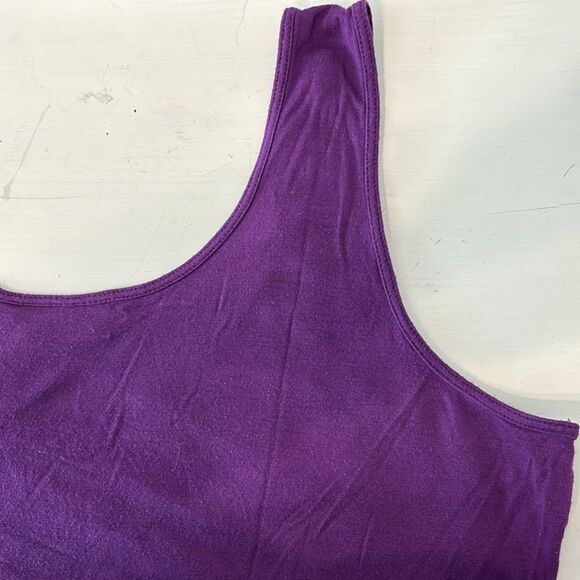 Apt. 9 | Women’s Tiered Ruffle Front Purple Sleeveless Blouse Tank Top - Picture 11 of 15